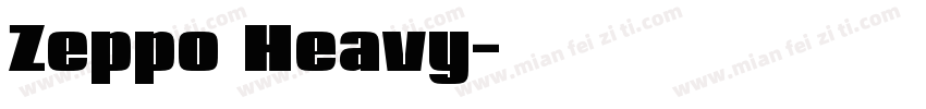 Zeppo Heavy字体转换